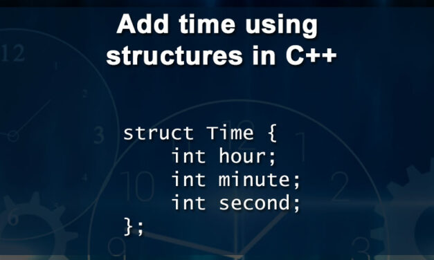 Add time using structures in C++
