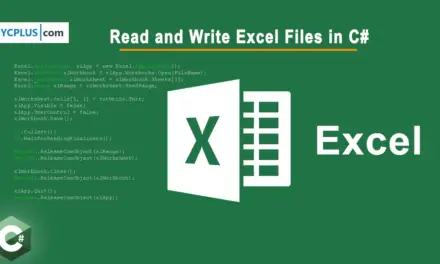How to Read and Write Excel Files in C#