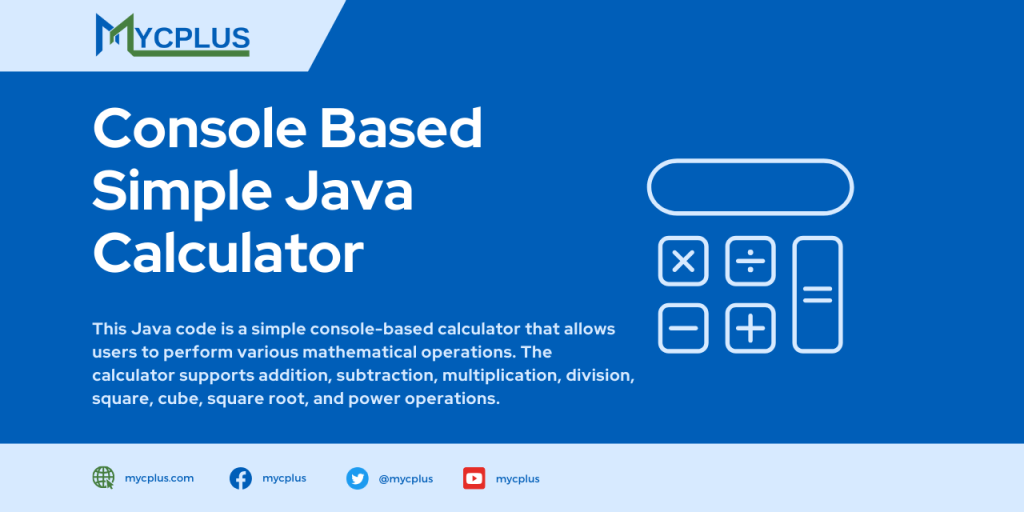 Console Based Simple Java Calculator