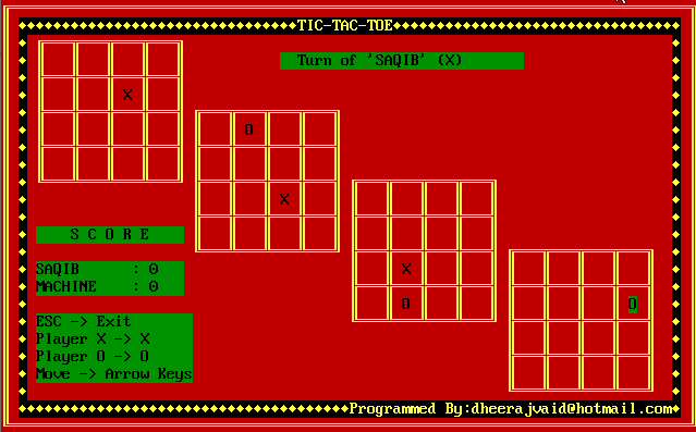 Enhanced Tic Tac Toe Game