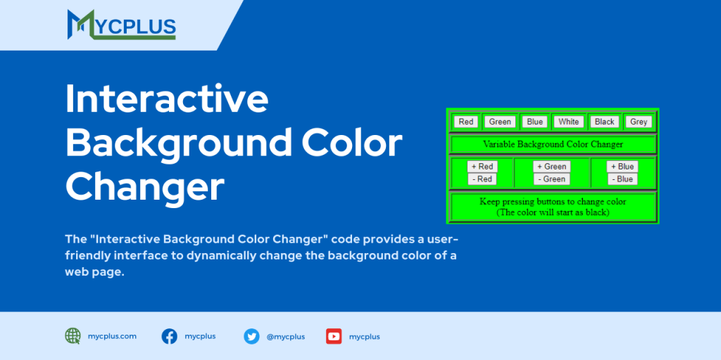 Interactive Background Color Changer