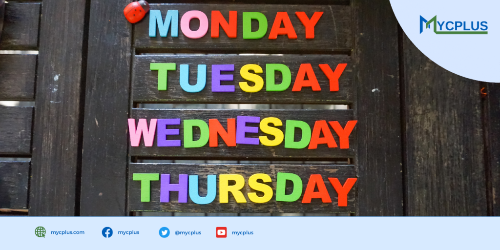 Print days of week in C