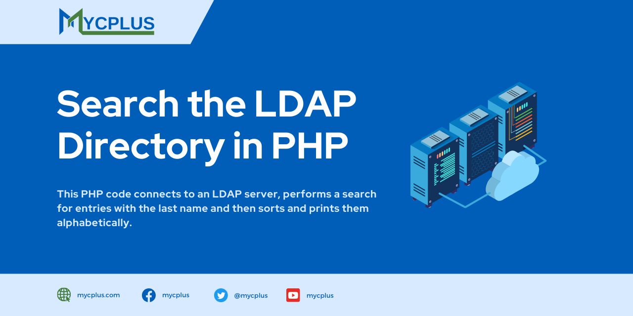 Search the LDAP Directory in PHP - MYCPLUS