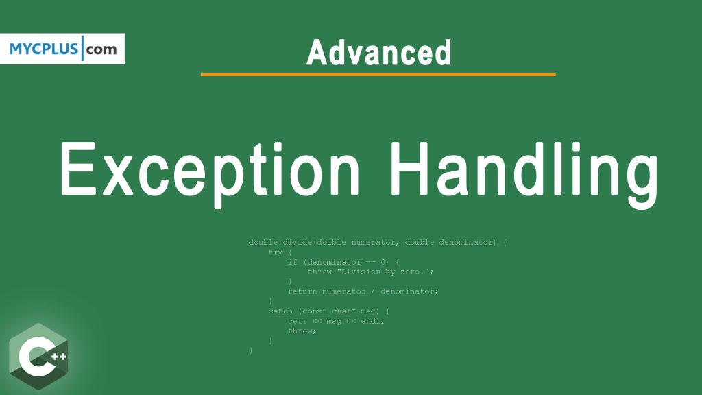 advanced exception handling in C++