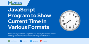 JavaScript Program to Show Current Time
