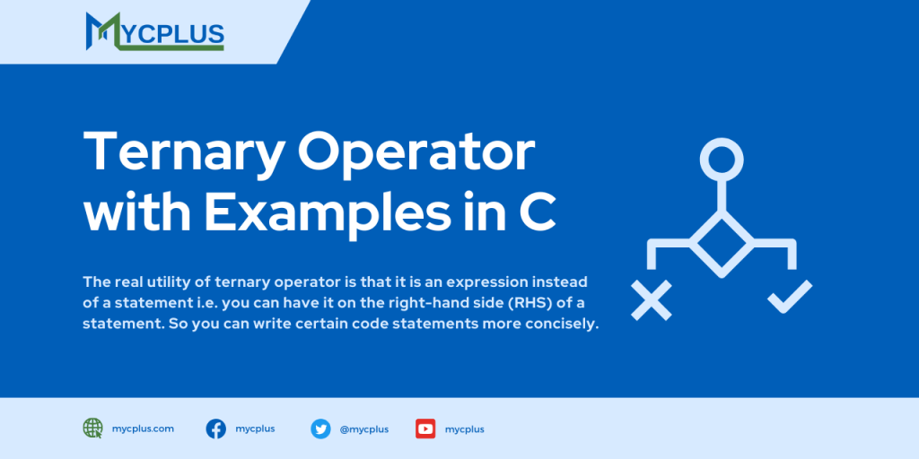 Ternary Operator with Examples in C