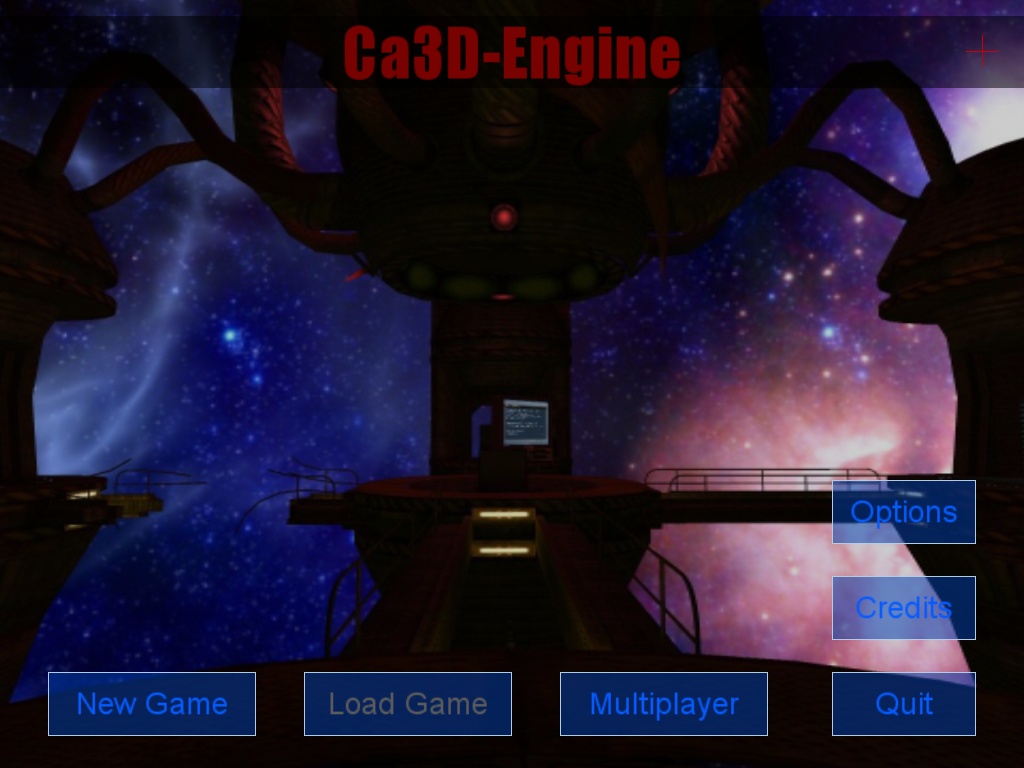 Cafu Game Engine Main Menu