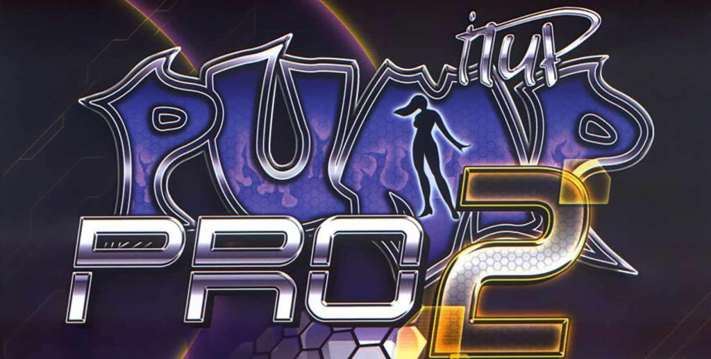 Pump It Up Pro gameplay screenshot, a 2007 arcade dance game that uses a heavily modified StepMania 4 engine