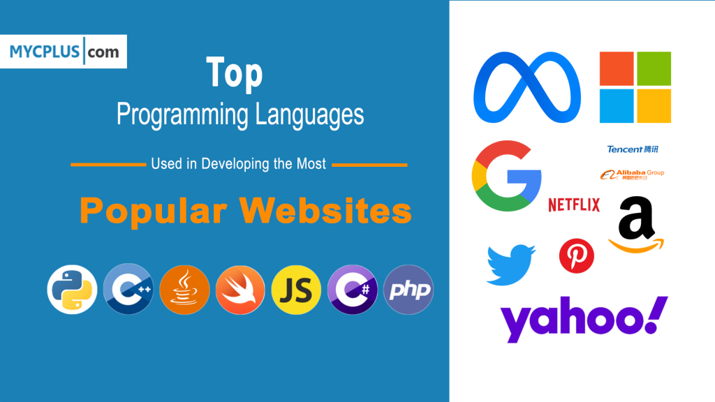 programming languages used in developing most popular websites