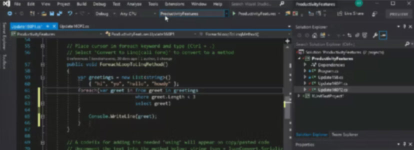 visual studio IDE C++