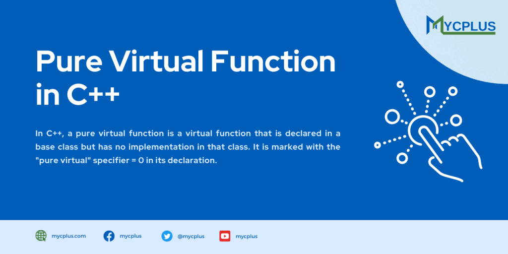 Pure Virtual Function in C++